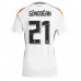 Maillot de foot Allemagne Ilkay Gundogan #21 Domicile vêtements Femmes Europe 2024 Manches Courtes